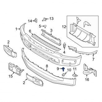 New OEM Valance Panel Bolt Fits, 2023-2024 Ford F-250 - Part # W790492S900