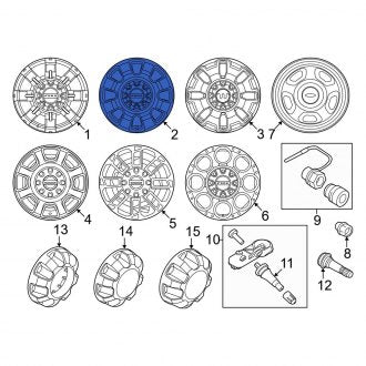 New OEM Wheel Fits, 2023-2024 Ford F-250 - Part # PC3Z1007H