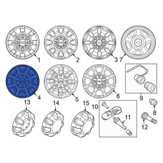 New OEM Wheel Fits, 2023-2024 Ford F-250 - Part # PC3Z1007K