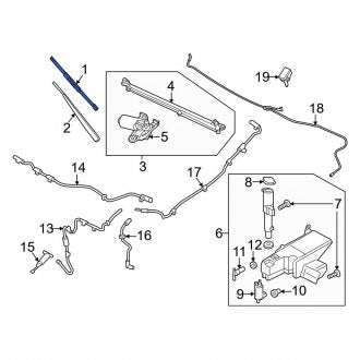 New OEM Windshield Wiper Blade Fits, 2023-2024 Ford F-250 - Part # PC3Z17528A