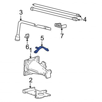 New OEM Upper Floor Jack Bracket Fits, 2000-2005 Ford Excursion - Part # F81Z17091AA