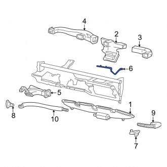 New OEM Vacuum Line Fits, 2005-2007 Ford F-250 - Part # 6C3Z19D699A