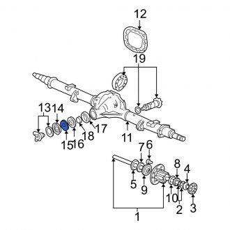 New OEM Rear Differential Drive Pinion Oil Deflector Fits, 2000-2005 Ford Excursion - Part # D5AZ4670A