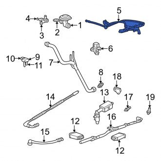 New OEM Vacuum Line Fits, 2002-2003 Ford Explorer - Part # 1L2Z9E498BA