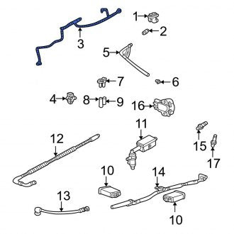 New OEM Vacuum Hose Fits, 2002-2003 Ford Explorer - Part # 1L2Z9E498FA