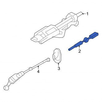 New OEM Upper Steering Shaft Fits, 2002-2005 Ford Explorer - Part # 1L2Z3E751AA