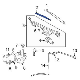 New OEM Windshield Wiper Blade Fits, 2005 Ford Explorer - Part # 5L2Z17528AA