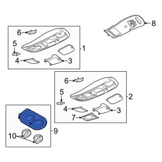 New OEM Upper HVAC Temperature Control Panel Fits, 2002-2005 Ford Explorer - Part # 5L2Z19980AA