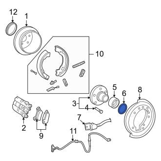 New OEM Wheel Bearing Snap Ring Fits, 2002-2010 Ford Explorer - Part # 5L2Z1A124A