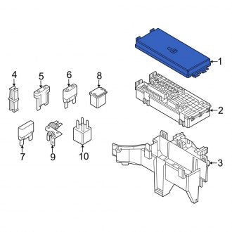 New OEM Upper Fuse Box Cover Fits, 2011-2014 Ford Edge - Part # BT4Z14A003AA