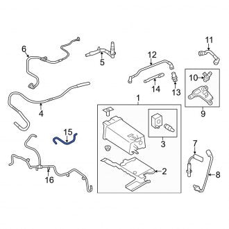 New OEM Vacuum Hose Fits, 2013-2015 Ford Explorer - Part # AA5Z9E499A