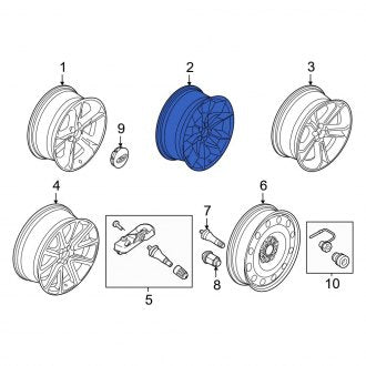 New OEM Wheel Fits, 2011-2012 Ford Explorer - Part # BB5Z1007B