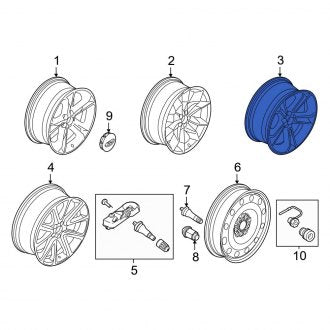 New OEM Wheel Fits, 2015 Ford Explorer - Part # FB5Z1007A