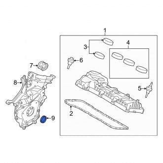 New OEM Front Engine Crankshaft Seal Fits, 1997-2019 Ford E-series - Part # XW4Z-6700-AA