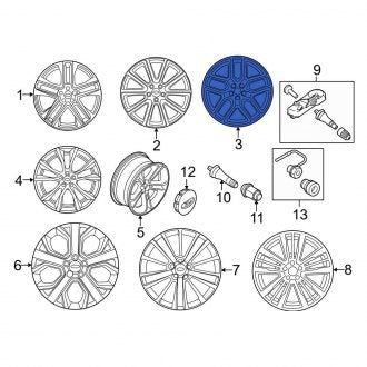 New OEM Wheel Fits, 2016-2019 Ford Explorer - Part # FB5Z1007G