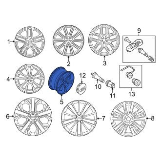 New OEM Wheel Fits, 2018-2019 Ford Explorer - Part # JB5Z1007A