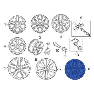 New OEM Wheel Fits, 2018-2019 Ford Explorer - Part # JB5Z1007E