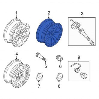 New OEM Wheel Fits, 2020-2023 Ford Explorer - Part # LB5Z1007A