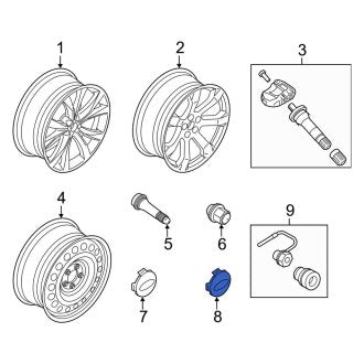 New OEM Wheel Cap Fits, 2020-2024 Ford Edge - Part # 6M2Z1003C