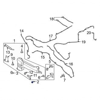 New OEM Washer Fluid Reservoir Bolt Fits, 2021-2024 Ford Bronco Sport - Part # W706710S307
