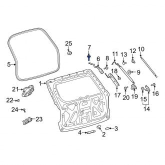 New OEM Upper Liftgate Hinge Bolt Fits, 2020-2025 Ford Explorer - Part # W720131S439