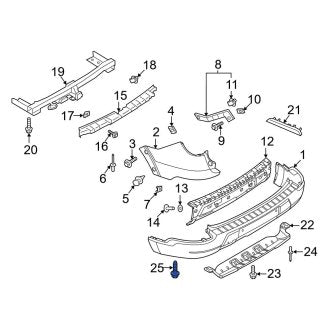 New OEM Valance Panel Bolt Fits, 2021-2025 Ford Explorer - Part # W715952S450