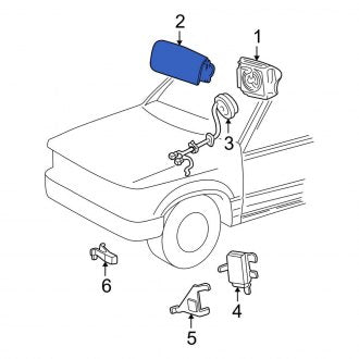 New OEM Upper Instrument Panel Air Bag Fits, 1997 Ford Explorer - Part # F77Z78044A74AAC