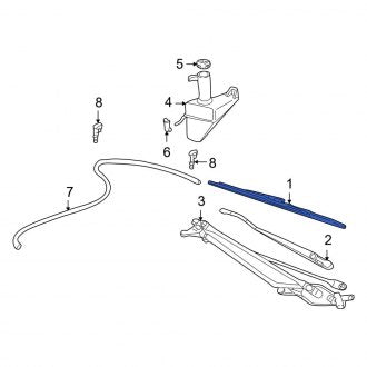 New OEM Windshield Wiper Blade Fits, 2000 Ford Excursion - Part # XL3Z17528AA