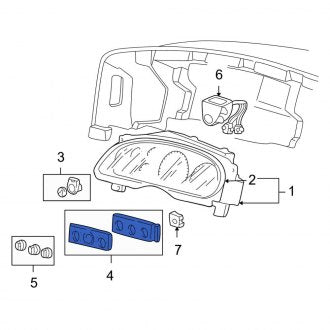 New OEM Upper HVAC Temperature Control Panel Fits, 2001-2005 Ford Excursion - Part # YC3Z13A709EA