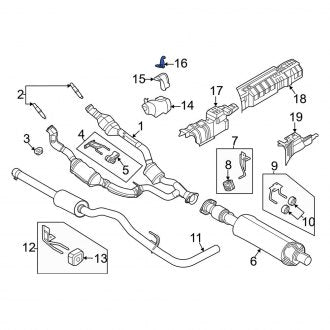 New OEM Upper Floor Pan Heat Shield Bracket Fits, 2020-2023 Ford Transit - Part # LK4Z5A275A