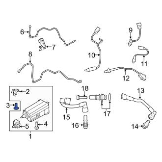 New OEM Vapor Canister Bolt Fits, 2018-2022 Ford EcoSport - Part # W705134S440