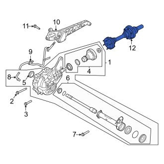 New OEM Rear Drive Shaft Fits, 2021-2024 Ford Transit - Part # LK4Z4R602BH