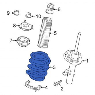 New OEM Lower Coil Spring Insulator Fits, 2022-2024 Ford E-Transit - Part # BK3Z5414B