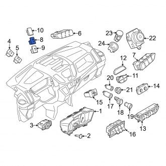 New OEM Window Defroster Switch Fits, 2015-2019 Ford Transit - Part # BK2Z18C621A