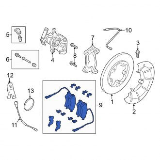 New OEM Rear Disc Brake Pad Set Fits, 2019 Ford Transit - Part # GU2Z2V200E