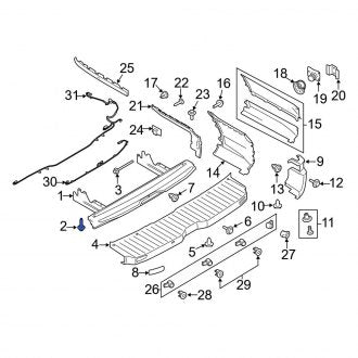 New OEM Lower Bumper Impact Bar Bolt Fits, 2022-2024 Ford E-Transit - Part # W506434S439