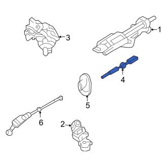 New OEM Upper Steering Shaft Fits, 2006-2010 Ford Explorer - Part # 6L2Z3E751BA