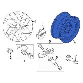 New OEM Wheel Fits, 2022-2023 Ford F-150 - Part # NL3Z1007D