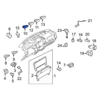 New OEM Window Defroster Switch Fits, 2022-2024 Ford F-150 Lightning - Part # NL3Z13D730AA