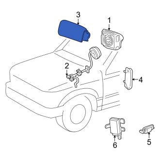 New OEM Upper Instrument Panel Air Bag Fits, 1999-2002 Ford Explorer - Part # 2L5Z10044A74AAA