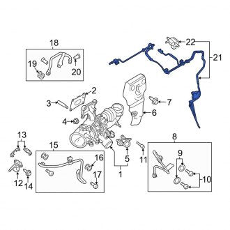 New OEM Vacuum Line Fits, 2015-2016 Lincoln MKC - Part # CJ5Z9961C