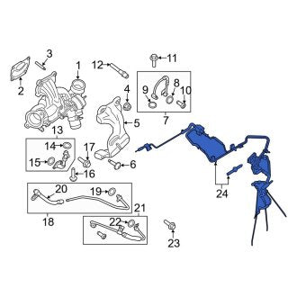 New OEM Vacuum Line Fits, 2015-2019 Lincoln MKC - Part # EJ7Z9S468A