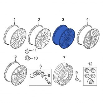 New OEM Wheel Fits, 2015-2019 Lincoln MKC - Part # EJ7Z1007F
