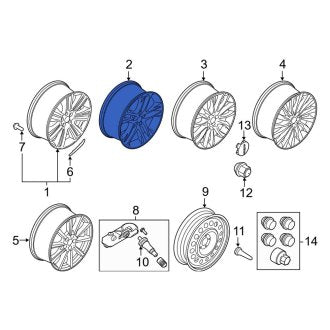 New OEM Wheel Fits, 2015-2016 Lincoln MKC - Part # EJ7Z1007J