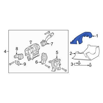 New OEM Upper Steering Column Cover Fits, 2015-2019 Lincoln MKC - Part # EJ7Z3530AC