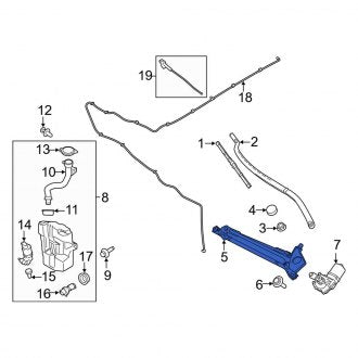 New OEM Windshield Wiper Linkage Fits, 2015-2019 Lincoln MKC - Part # EJ7Z17566A