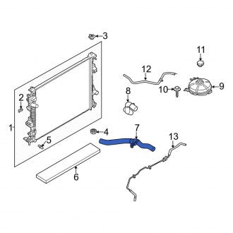 New OEM Upper Radiator Coolant Hose Fits, 2023-2024 Lincoln Corsair - Part # PZ1Z8260A