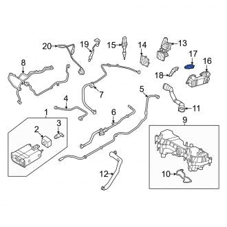 New OEM Upper Exhaust Gas Recirculation Cooler Gasket (P2GZ9D476A) Fits, 2023-2024 Lincoln Corsair - Part # P2GZ9D476A