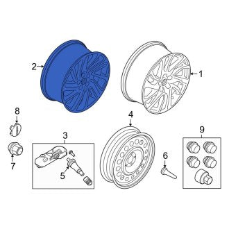 New OEM Wheel Fits, 2020 Lincoln Corsair - Part # LJ7Z1007F