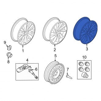 New OEM Wheel Fits, 2023-2024 Lincoln Corsair - Part # PJ7Z1007D